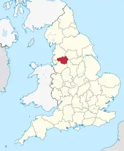Lage von Greater Manchester
