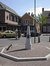 Grenzpfahl in Baarle