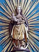 Statue Maria mit Kind im Strahlenkranz