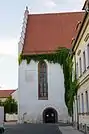 Stadtwärts gerichtete Seite der Klosterkirche