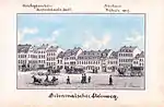 Südöstliche Straßenseite:Am Kirchgäßchen (heute Nürnberger Straße), 1847