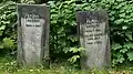 Grabsteine Moritz Samuel Heilbut und Familie Warburg