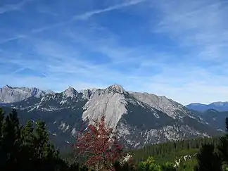 Die Große Arnspitze ist der Hauptgipfel der Arnspitzgruppe