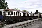 Fahrzeuge der Südburgenländischen Regionalbahn in Großpetersdorf