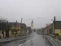 Die Europastraße E68 im Ort
