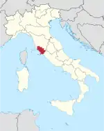 Lage innerhalb Italiens