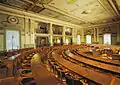 Grossratssaal (Parlament) im Regierungsgebäude St. Gallen, wo Aepli als Gross- und Regierungsrat wirkte