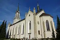 Grosswangen – Katholische Kirche St. Konrad: West- und Südfassade (Chor)