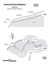 Plan der Höhle