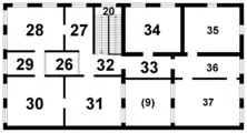 Schematischer Grundriss Dachgeschoss