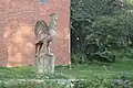 Holzskulptur „Hahn“