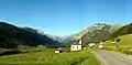 Gschnitztal Blick Richtung Westen, ~1&nbsp;km vor Trins