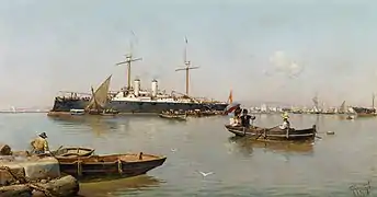 Der Hafen von Málaga (1896)