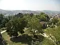 Blick vom Castelo nach Süden, rechts vorne die Capela, links dahinter der Palast