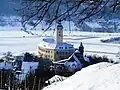 Blick vom Michaelsberg auf das Schloss und die andere Neckarseite