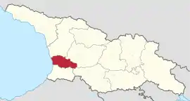 Lage innerhalb Georgiens