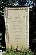 Gustav von Bunge (1844–1920) Professor der Physiologie, Forscher und Humanist. Grab auf dem Friedhof Wolfgottesacker, Basel