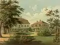 Gut Ober-Herrndorf, Lithographie aus der Sammlung Alexander Duncker