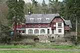 Herrenhaus während der Umbauarbeiten (2010)