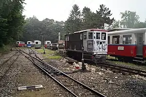 M-4 in Aufarbeitung bei der Kindereisenbahn Budapest (2017)
