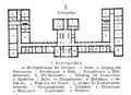 Grundriss des Sockelgeschosses um 1897 (u. a. Küche, Bierkeller)