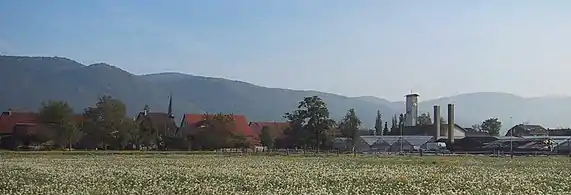 Härkingen gegen Norden an einem Maimorgen