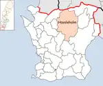 Lage der Gemeinde Hässleholm