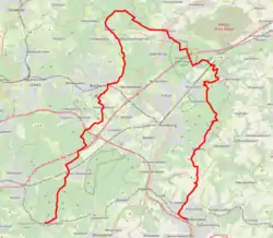 Karte des Wanderweges