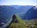 Die Höchnase vor dem Hauptort Glarus