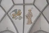 Hieronymus und Löwe, Symbol des Evangelisten Markus