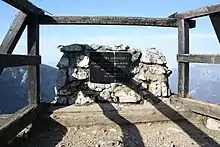 Gedenktafel bei der Höllentalaussicht