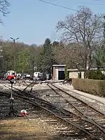 Blick aus Richtung des Personenbahnhofes, 2017