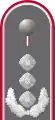 Dienstgradabzeichen eines Oberst i. G. auf Schulterklappe der Jacke des Dienstanzuges für Heeresuniformträger