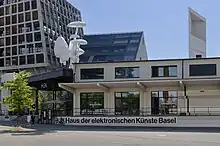 HEK (Haus der Elektronischen Künste) Aussenansicht, 2023, Foto Franz Wamhof
