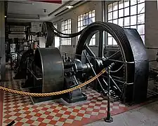 Tandem-Dampfmaschine der Fa. Döring