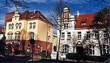 Einstige Feuerwache neben Polizeigebäude in Lübeck