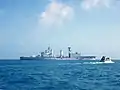 HMS Blake in der Nähe von Key West im November 1978.