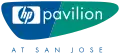 Das alte Sponsorenlogo des HP Pavilions