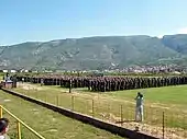 Parade von HVO-Einheiten am 11. Mai 2001(Mostar-Rodoč).