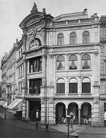 Das Teppichhaus Philipp Haas & Söhne Ende des 19.&nbsp;Jh.