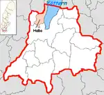 Lage der Gemeinde Habo