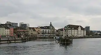 Rorschacher Hafen mit Kornhaus