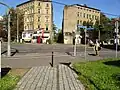 Hafenbahntrasse in der Merseburger Straße