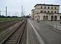 Im Vordergrund der Anbau mit den ehem. „Fürstenräumen“