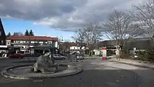 Der Paul-Lincke-Platz im Ortszentrum