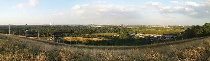 Blick von der Halde Rheinpreußen in Duisburg in Richtung Norden