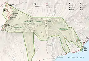 Detailkarte des Nationalparks