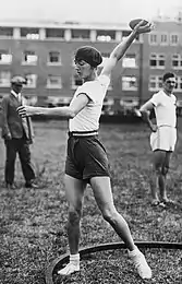 Diskuswurfsiegerin Halina Konopacka war die ersteFrau, die Olympiagold in der Leichtathletik;&nbsp;gewann