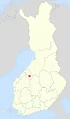 Lage von Halsua in Finnland