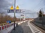 Haltepunkt Chemnitz Mitte am neuen Standort (2021 eröffnet)